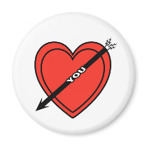I Love Heart You Fridge Magnet