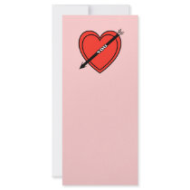 I Love Heart You Personalized Rack Card