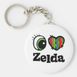 I Love (Heart) Zelda Key Chain