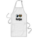 I Love (Heart) Zorillas aprons