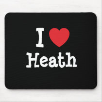 I love Heath heart custom personalized mousepads