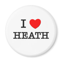 I Love Heath magnets