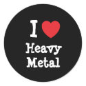 I love Heavy Metal heart custom personalized stickers by funnycustomtshirts I love Heavy Metal heart custom personalized stickers