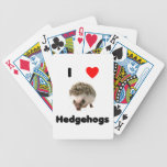 I love hedgehogs bicycle card decks