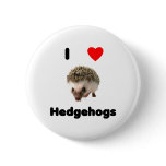 I love hedgehogs Button