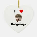 I love hedgehogs christmas tree ornament