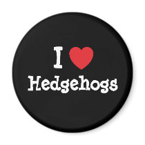 I love Hedgehogs heart custom personalized Magnets