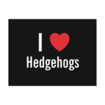 I love Hedgehogs postcards by funnycustomtshirts I love Hedgehogs postcards