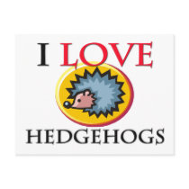 I Love Hedgehogs postcards