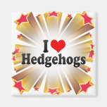 I Love Hedgehogs Refrigerator Magnets