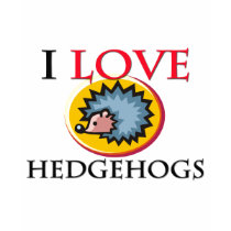 I Love Hedgehogs t-shirts