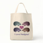 I Love Hedgies! - Four Adorable Hedgehogs bags