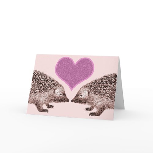 Hedgehogs in Love Valentine’s Day Card