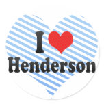 I Love Henderson Stickers