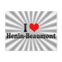 I Love Henin-Beaumont, France Postcard