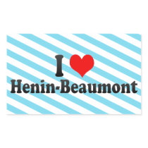 I Love Henin-Beaumont, France Rectangle Stickers