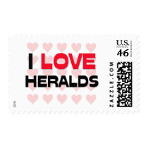 I LOVE HERALDS POSTAGE STAMP