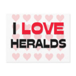 I LOVE HERALDS POSTCARD