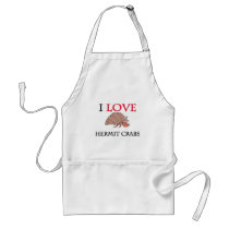 I Love Hermit Crabs aprons