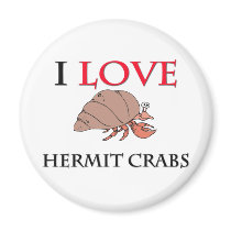 I Love Hermit Crabs magnets