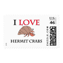 I Love Hermit Crabs postage