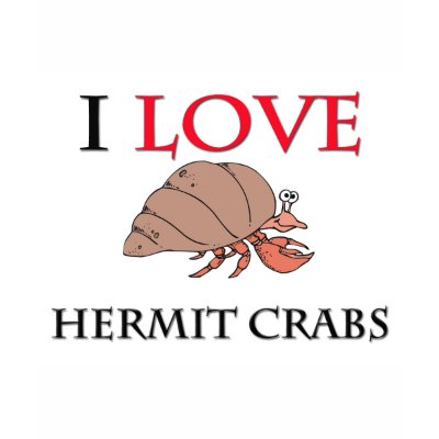 I Love Hermit Crabs Shirt by tshirtshirts