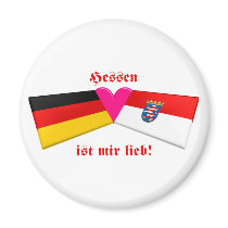I Love Hessen ist mir lieb magnets