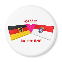 I Love Hessen ist mir lieb magnets