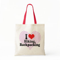 I Love Hiking, Backpacking Tote Bag