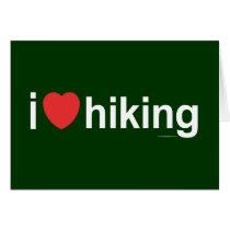 I Love Hiking Greeting Card