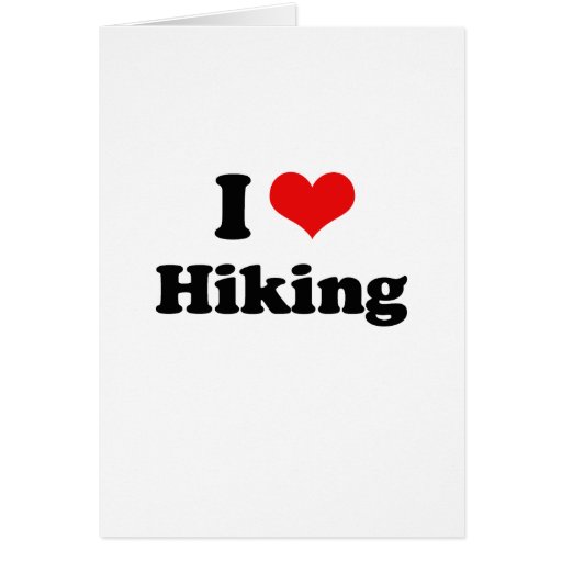 I LOVE HIKING CARDS