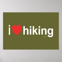 I Love Hiking Print