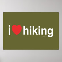 I Love Hiking Print