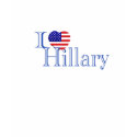 I love Hillary T-Shirt by WakadyWak I love Hillary T-Shirt