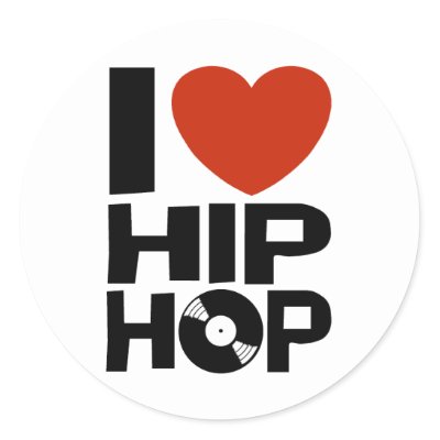 I Love Hip Hop stickers