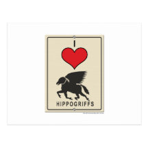 I Love HIppogriffs Postcard