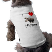 I Love Hippos (2) Dog Clothes