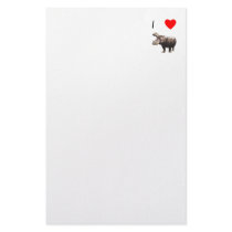 I Love Hippos (4) Stationery Design
