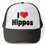 I Love Hippos hats