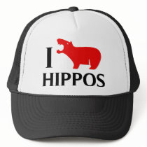 I Love Hippos Mesh Hat