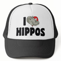 I Love Hippos Hat