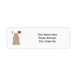 I Love Hippos Return Address Label