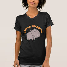 I Love Hippos Tee Shirts