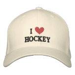 'I LOVE HOCKEY'  BASEBALL CAP