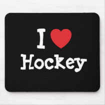 I love Hockey heart custom personalized mousepads by funnycustomtshirts I love Hockey heart custom personalized mousepads