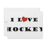I Love Hockey invitations