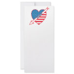 I Love Hockey Patriot Heart Rack Card Template