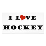 I Love Hockey photo cards
