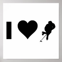 I Love Hockey Poster