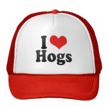 I Love Hogs Hats